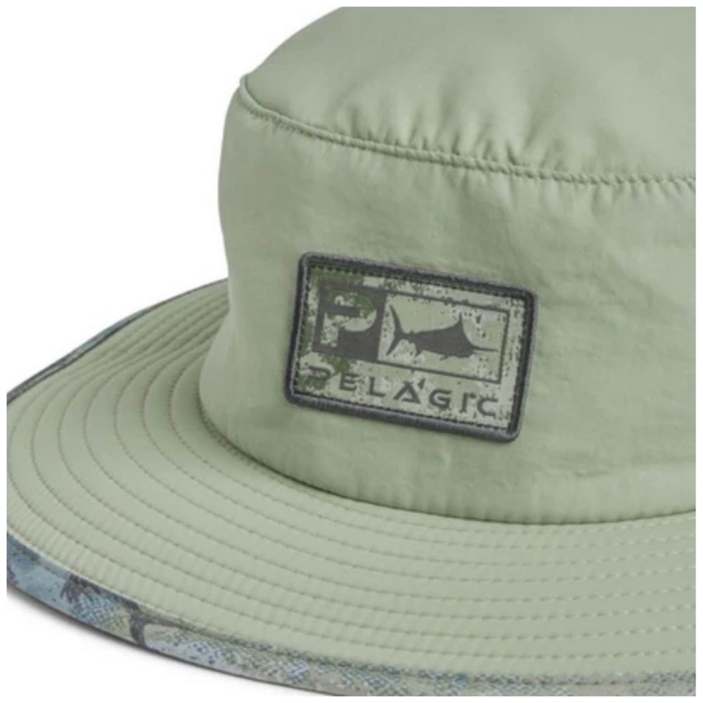 PELAGIC • Sunsetter Open Seas Army Green Bucket Hat - Picture 2 of 7